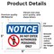 Signmission Do Not Enter Authorized Personnel Only OSHA Notice Sign, Vinyl Decal, 5in W x 3.5in L, 2PK OS-2PACK-NS-D-35-L-15434 - alternate 4